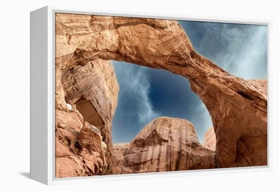 Double Arch. Arches National Park. Utah, USA.-Tom Norring-Framed Premier Image Canvas