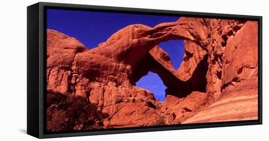 Double Arch at Arches National Park, Moab, Utah, USA-null-Framed Premier Image Canvas