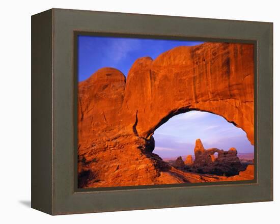 Double Arch at Sunrise-Paul Souders-Framed Premier Image Canvas