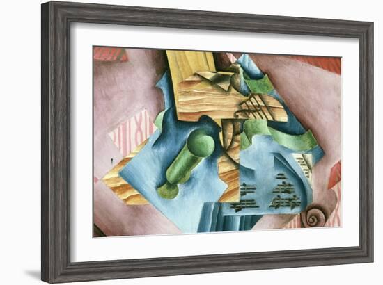 Double Bass and Vase-Juan Gris-Framed Art Print