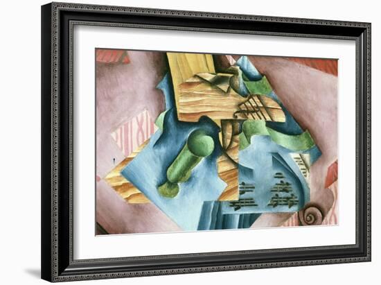 Double Bass and Vase-Juan Gris-Framed Art Print