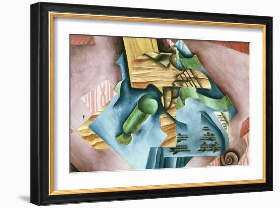 Double Bass and Vase-Juan Gris-Framed Art Print