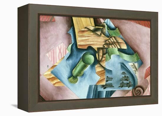 Double Bass and Vase-Juan Gris-Framed Stretched Canvas