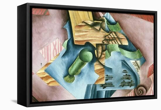Double Bass and Vase-Juan Gris-Framed Stretched Canvas