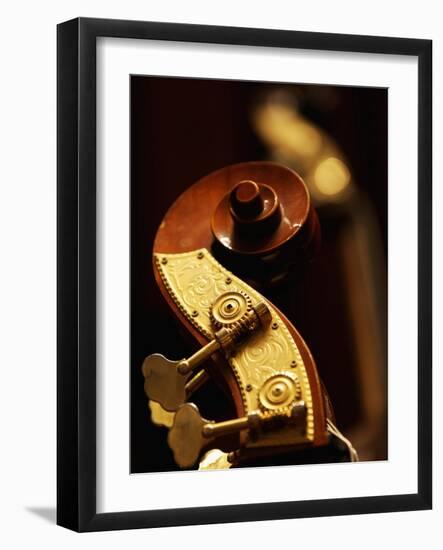 Double Bass Headstock-Yang Liu-Framed Photographic Print