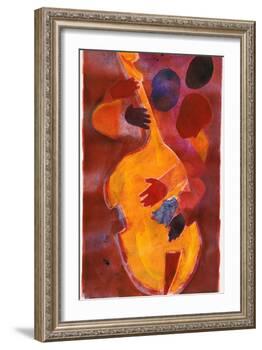Double Bass, Triple Head-Gil Mayers-Framed Giclee Print