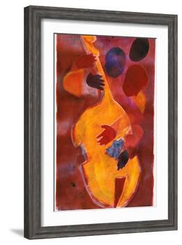 Double Bass, Triple Head-Gil Mayers-Framed Giclee Print