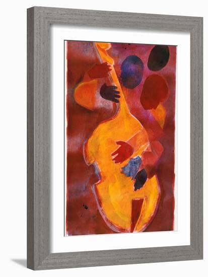 Double Bass, Triple Head-Gil Mayers-Framed Giclee Print