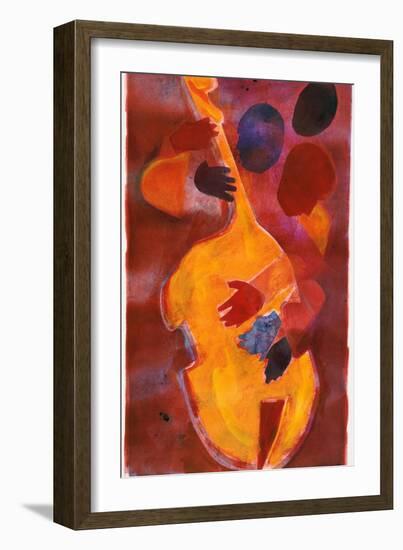 Double Bass, Triple Head-Gil Mayers-Framed Giclee Print