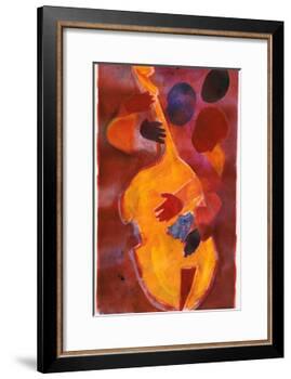 Double Bass, Triple Head-Gil Mayers-Framed Giclee Print