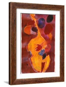 Double Bass, Triple Head-Gil Mayers-Framed Giclee Print