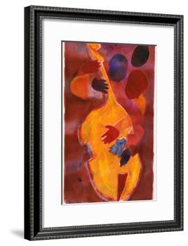 Double Bass, Triple Head-Gil Mayers-Framed Giclee Print