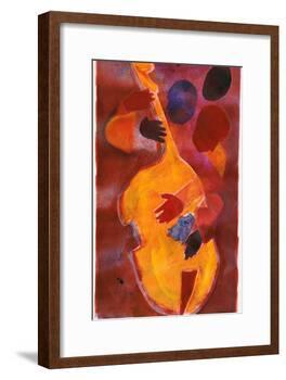 Double Bass, Triple Head-Gil Mayers-Framed Giclee Print