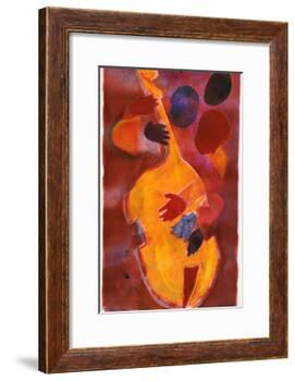 Double Bass, Triple Head-Gil Mayers-Framed Giclee Print
