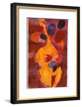 Double Bass, Triple Head-Gil Mayers-Framed Giclee Print