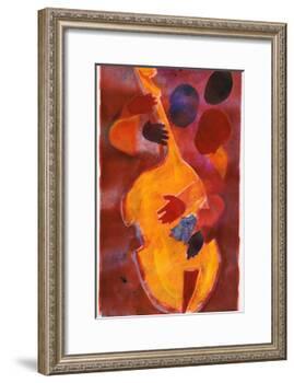Double Bass, Triple Head-Gil Mayers-Framed Giclee Print
