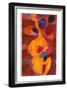 Double Bass, Triple Head-Gil Mayers-Framed Giclee Print
