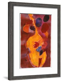 Double Bass, Triple Head-Gil Mayers-Framed Giclee Print