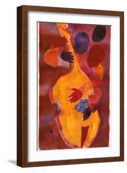 Double Bass, Triple Head-Gil Mayers-Framed Giclee Print