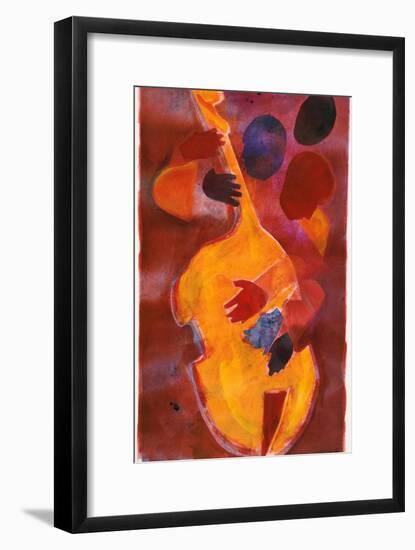 Double Bass, Triple Head-Gil Mayers-Framed Giclee Print