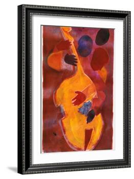 Double Bass, Triple Head-Gil Mayers-Framed Giclee Print