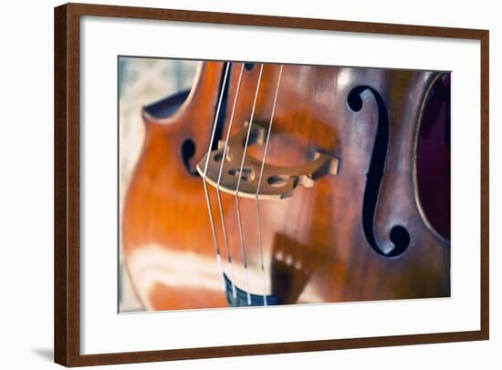 Double Bass-lachris77-Framed Photographic Print