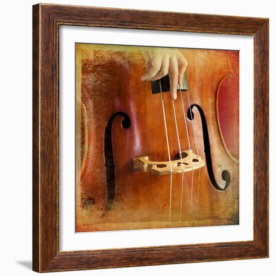 Double Bass-lachris77-Framed Photographic Print