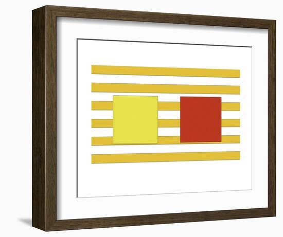 Double Block on Stripe-Dan Bleier-Framed Art Print