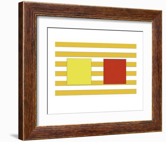 Double Block on Stripe-Dan Bleier-Framed Art Print