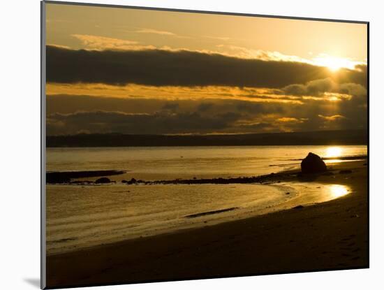 Double Bluff Beach at Sunset, Useless Bay, Whidbey Island, Washington, USA-Trish Drury-Mounted Photographic Print