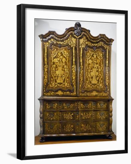 Double Body Sideboard, Inlaid Wood, Netherlands-null-Framed Giclee Print