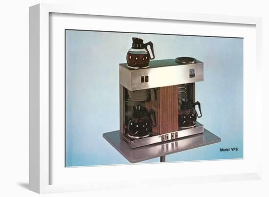 Double Coffee-Maker, Retro-null-Framed Art Print