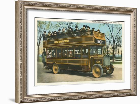 Double Deck Motor Coach, Chicago, Illinois-null-Framed Art Print