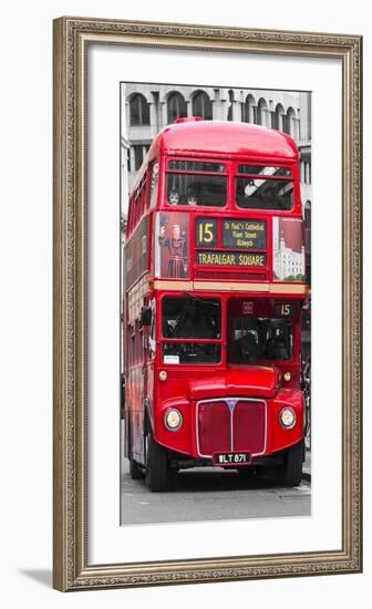 Double-Decker bus, London-Pangea Images-Framed Art Print