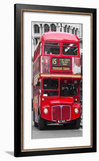 Double-Decker bus, London-Pangea Images-Framed Art Print