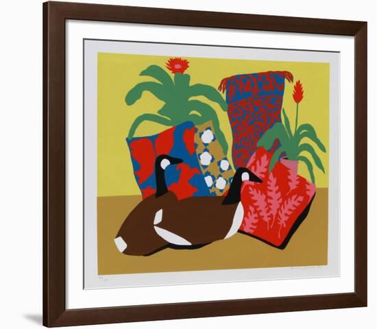 Double Decoy II-Hunt Slonem-Framed Serigraph