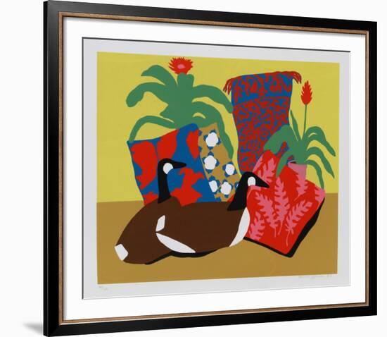 Double Decoy II-Hunt Slonem-Framed Serigraph