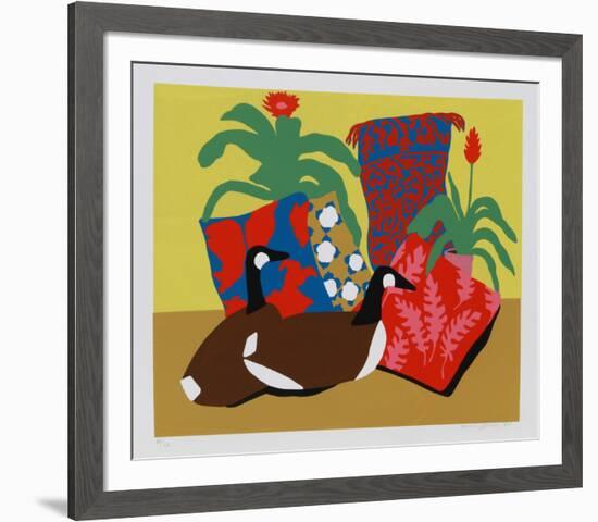 Double Decoy II-Hunt Slonem-Framed Serigraph