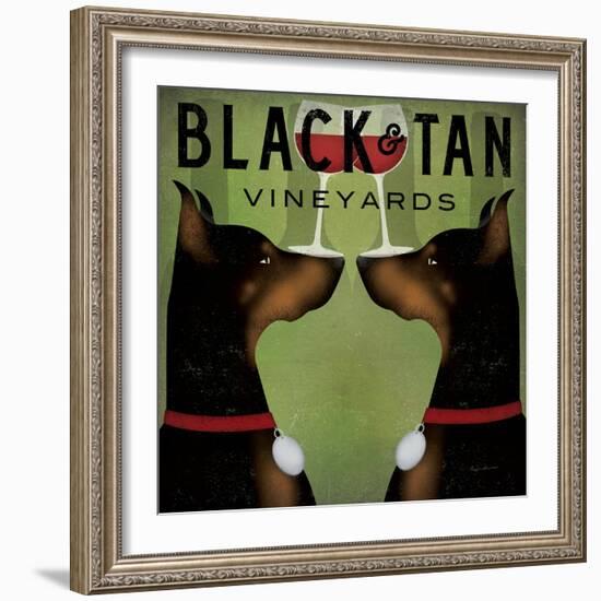 Double Doberman Vineyards-Ryan Fowler-Framed Art Print