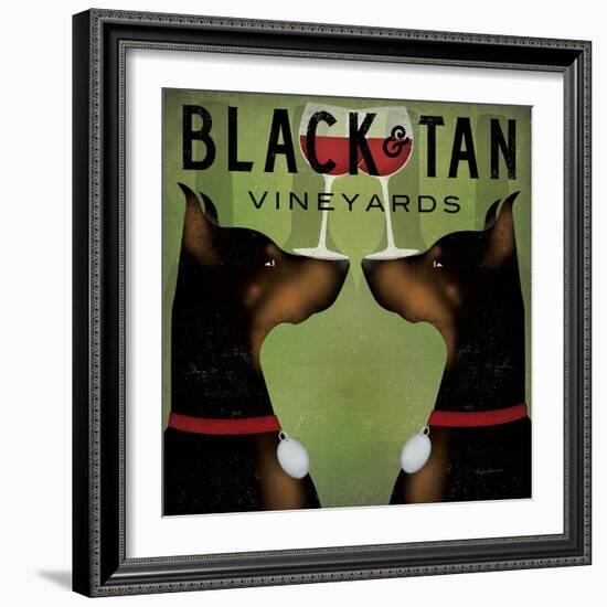 Double Doberman Vineyards-Ryan Fowler-Framed Art Print