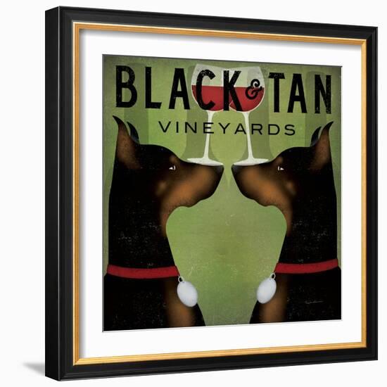 Double Doberman Vineyards-Ryan Fowler-Framed Art Print