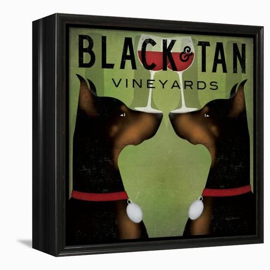 Double Doberman Vineyards-Ryan Fowler-Framed Stretched Canvas