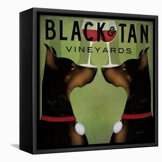 Double Doberman Vineyards-Ryan Fowler-Framed Stretched Canvas
