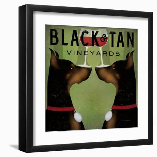 Double Doberman Vineyards-Ryan Fowler-Framed Art Print