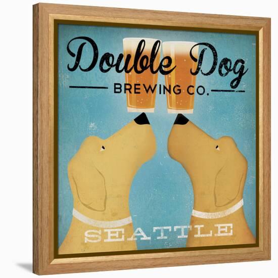 Double Dog Brewing Co Seattle-Ryan Fowler-Framed Stretched Canvas