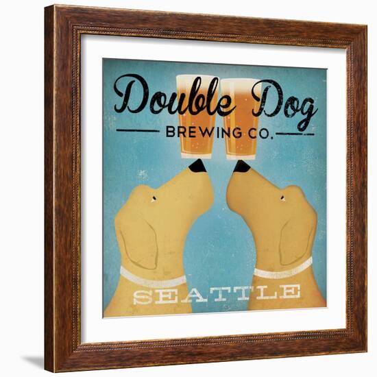 Double Dog Brewing Co Seattle-Ryan Fowler-Framed Art Print