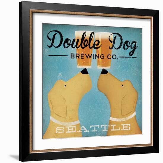 Double Dog Brewing Co Seattle-Ryan Fowler-Framed Art Print