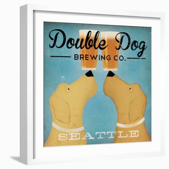 Double Dog Brewing Co Seattle-Ryan Fowler-Framed Art Print