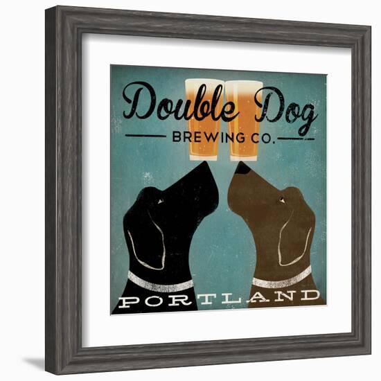 Double Dog Brewing Co.-Ryan Fowler-Framed Art Print