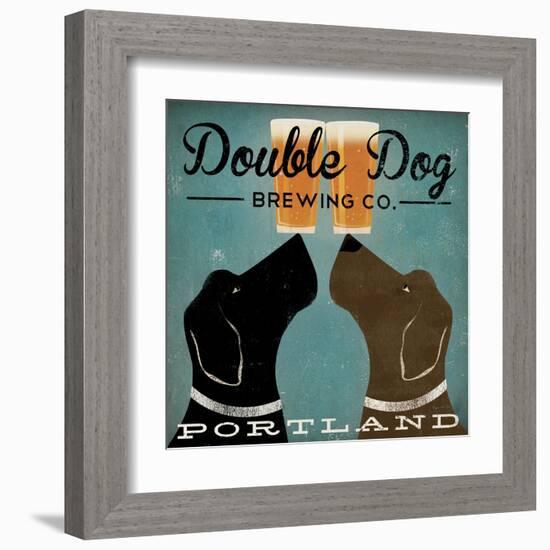 Double Dog Brewing Co.-Ryan Fowler-Framed Art Print